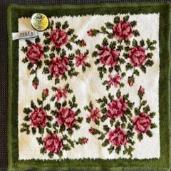 FEILER 花柄 ハンカチ 約25cm