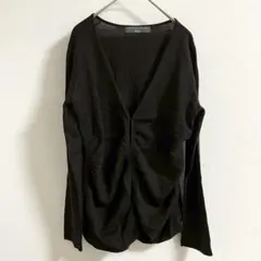 メルス ゆったり カーディガン 茶 きれいめ 羽織 レイヤード 通勤 c280