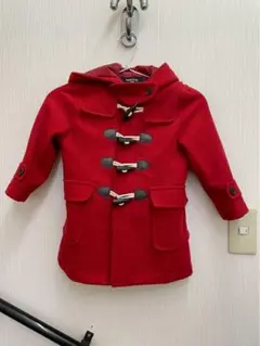 コムサイズム　キッズ　ダッフルコート　レッド　子供　100㎝　赤