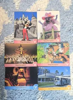 【ディズニー】ディズニーリゾート　コレクションカード【６枚セット】