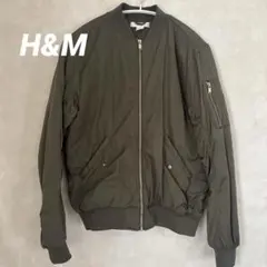 オリーブグリーン ボンバージャケット　H&M