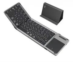【新品★】キーボード 折りたたみ式 Bluetooth ワイヤレス多機能ケース付