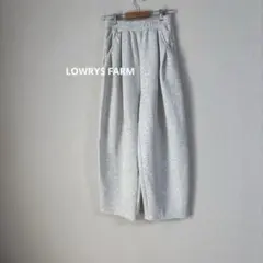 美品 LOWRYS FARM ウエストゴム 紐 カットイージー コクーンパンツ