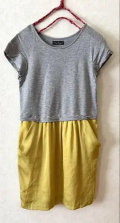 アーバンリサーチ　Urban Research 半袖ドッキングワンピース　F