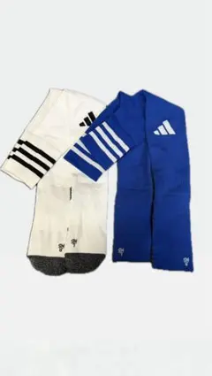 アディダス サッカー用ソックス ホワイト ブルー