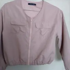 くすみピンク色　ファスナージャケット　羽織り　150cm 大人の方にも◯