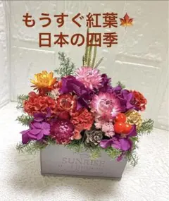 プリザーブドフラワー&ドライフラワーで作る日本の四季　アレンジメント