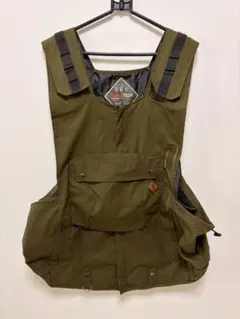 FLAME TECHワークマン　ベスト　キャンプ　LLカーキ