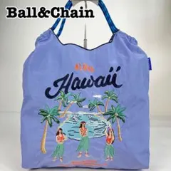 刺繍✨Ball&Chain ボールアンドチェーン トートバッグ エコ ハワイアン