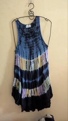 ル*ナ様 美品＊h.bエイチビー＊タイダイキャミワンピース＊インド製大きいサイズのサムネイル