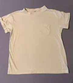 パステルイエロー 半袖Tシャツ Mサイズ　ルームウェアのサムネイル