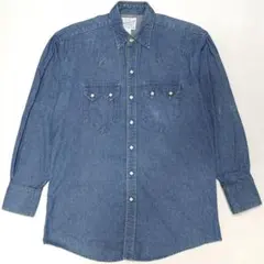 USA製 ロックマウント デニム ウエスタンシャツ カウボーイ ヴィンテージ