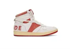 RHUDE ヴィンテージ加工 レザー ハイカット スニーカー ルード　amiriのサムネイル