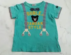 ミキハウス ダブルビー だまし絵 Tシャツ 110　サスペンダー