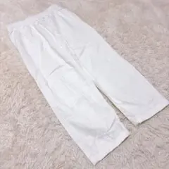 しまむら （M） ワイドパンツ カジュアル ホワイトパンツ ゆったりめ