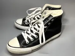 コンバース 25cm ハイカットスニーカー US6.5 オールスター レザー 黒
