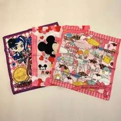 キャラクタータオル・ハンカチセット　サンリオ　ディズニー　綿100%