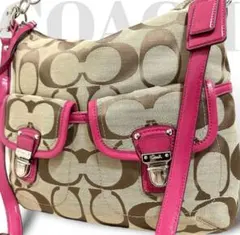 美品　コーチ　2way ショルダーバッグ　トートバッグ　シグネチャー