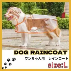 犬用レインコート/カッパ /ポンチョ/梅雨対策/透明/合成樹脂/風よけ寒さ対策のサムネイル