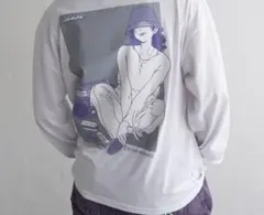 NOBLE PRODUCT 長袖Tシャツ バックプリント ホワイト M