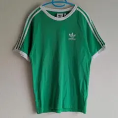 adidas S アディカラー クラシックス 3ストライプ 半袖Tシャツ_緑