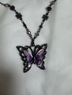 ANNA SUI 蝶　モチーフ　ネックレス
