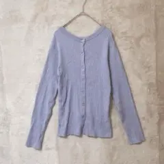 CIAOPANIC TYPY♡リブニットカーディガン ラベンダー ONEサイズ
