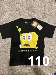 新品タグ付き　ユニクロ　スポンジボブ　Tシャツ