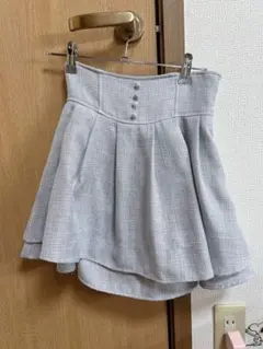 evelyn スカート　ブルーツイード