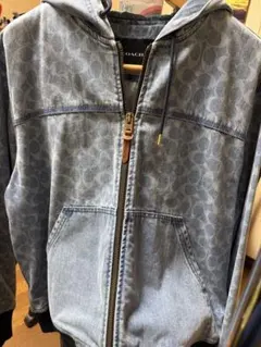 COACH ロゴパターン デニムジャケット Mサイズ