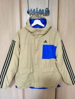 アディダス 中綿ジャケット ジュニア ミッドレングス コート 通学　学校　160