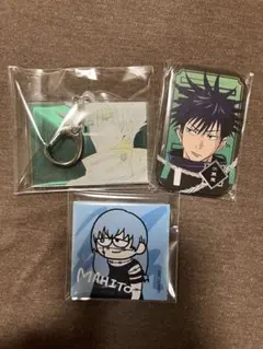 呪術廻戦 伏黒恵 真人 アクキー 缶バッジ