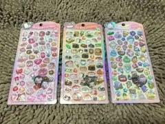 うるちゅるポップシール ノンキャラ 3点