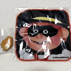 【新品未使用】マクドナルド ハンバーグラー タオルハンカチ ナゲットクリップ