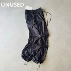 UNUSED 未使用 TASLAN NYLON PANTS ブラック 3のサムネイル