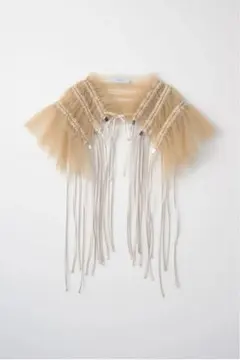 MURRAL Leaf vein tulle skirt (Green) 1 - メルカリ