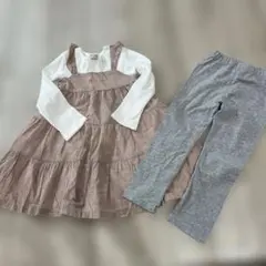 petit main ワンピースとレギンスセット