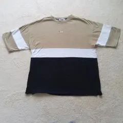 FILA Tシャツ ベージュ/ホワイト/ブラック