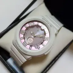 CASIO Baby-G BGA-1600 電波ソーラー時計 白 ピンク