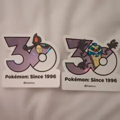 ポケモン 韓国限定 ポケモンストア30周年ロゴステッカー シール