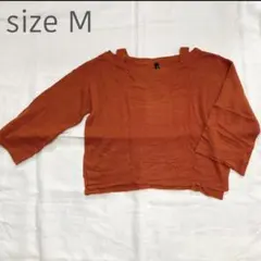 オフショルダーニット 新品未使用 Mサイズ セーターレディース 肩出し 肌見せ