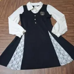 極美品アクシーズファム長袖ワンピース140センチ