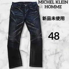 新品 MICHEL KLEIN HOMME デニムジーンズ used ヒゲ加工のサムネイル