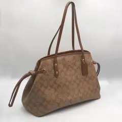 COACH トートバッグ ドローストリング キャリーオール シグネチャー