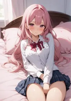 アニメファンアート JK グラビア A4 ポスター イラスト ★00461410