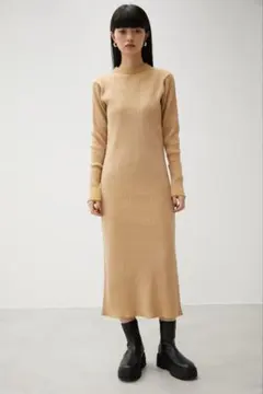 美品AZULbyMOUSSYバイカラーニットワンピース