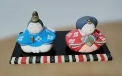 陶器製ひな人形セット