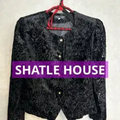 SHATLE HOUSE ブラックベルベット風ジャケット　結婚式　入学式