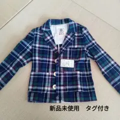 BACK NUMBER KIDS チェック柄ジャケット 120