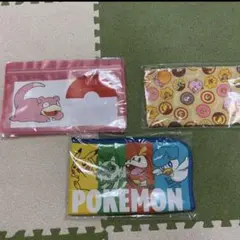 ポケモン　ポーチ　ジッパーバッグ　３点セット